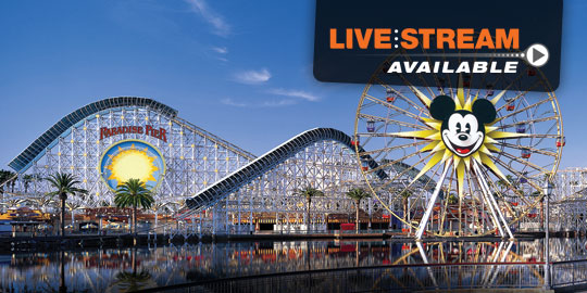 The colorful roller coaster and Ferris wheel at Disney's California Adventure Park, ideal for combining CME and CE conferences with fun and excitement.