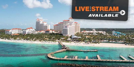 Aerial view of Baha Mar Resort in Nassau, Bahamas, promoting MER’s CME conferences in Caribbean destinations.